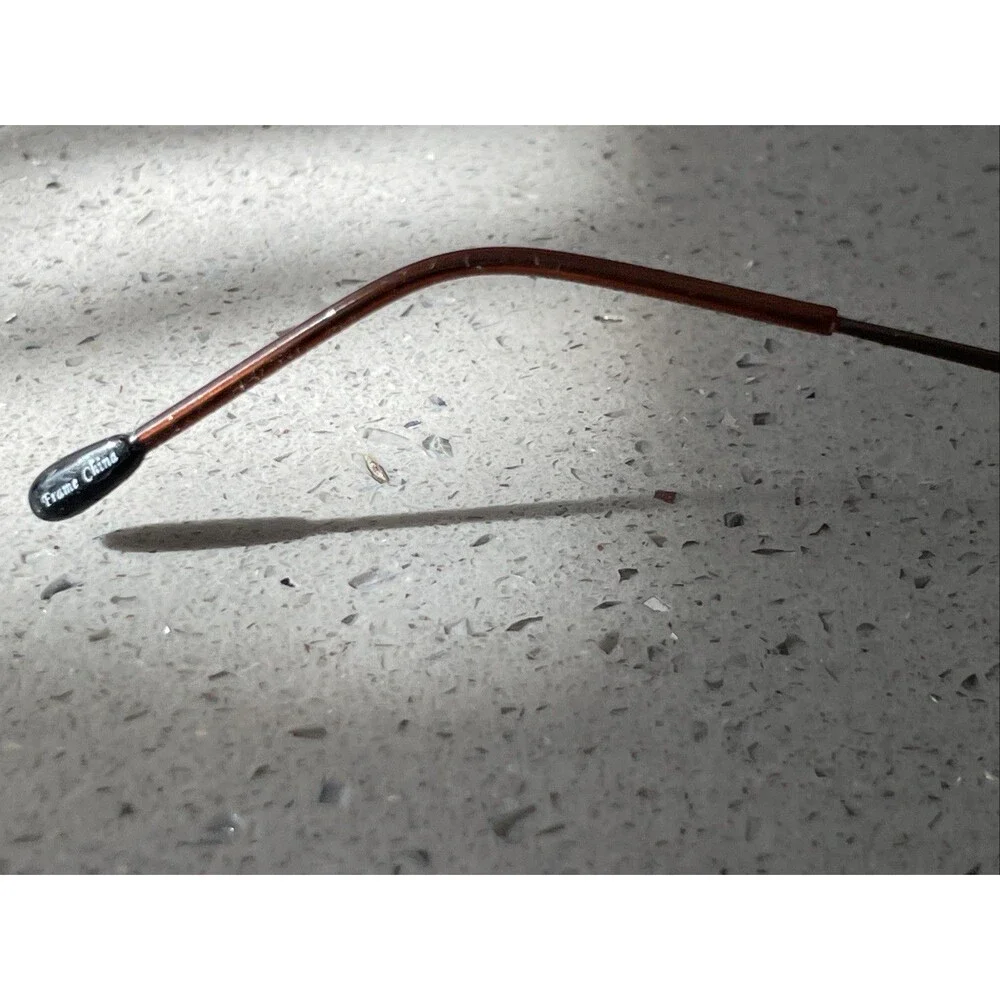 Noveau Eyewear Fisk BRN Brown 49-20-135 half rim eyeglasses Frames ONLY